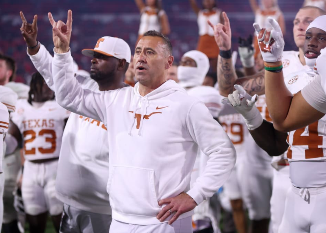 Nov 15, 2025; Athens, Georgia, USA; Georgia Bulldogs defensive back Daylen Everette (6) tackles Texas Longhorns quarterback Arch Manning (16) in the second half at Sanford Stadium. Mandatory Credit: Dale Zanine-Imagn Images